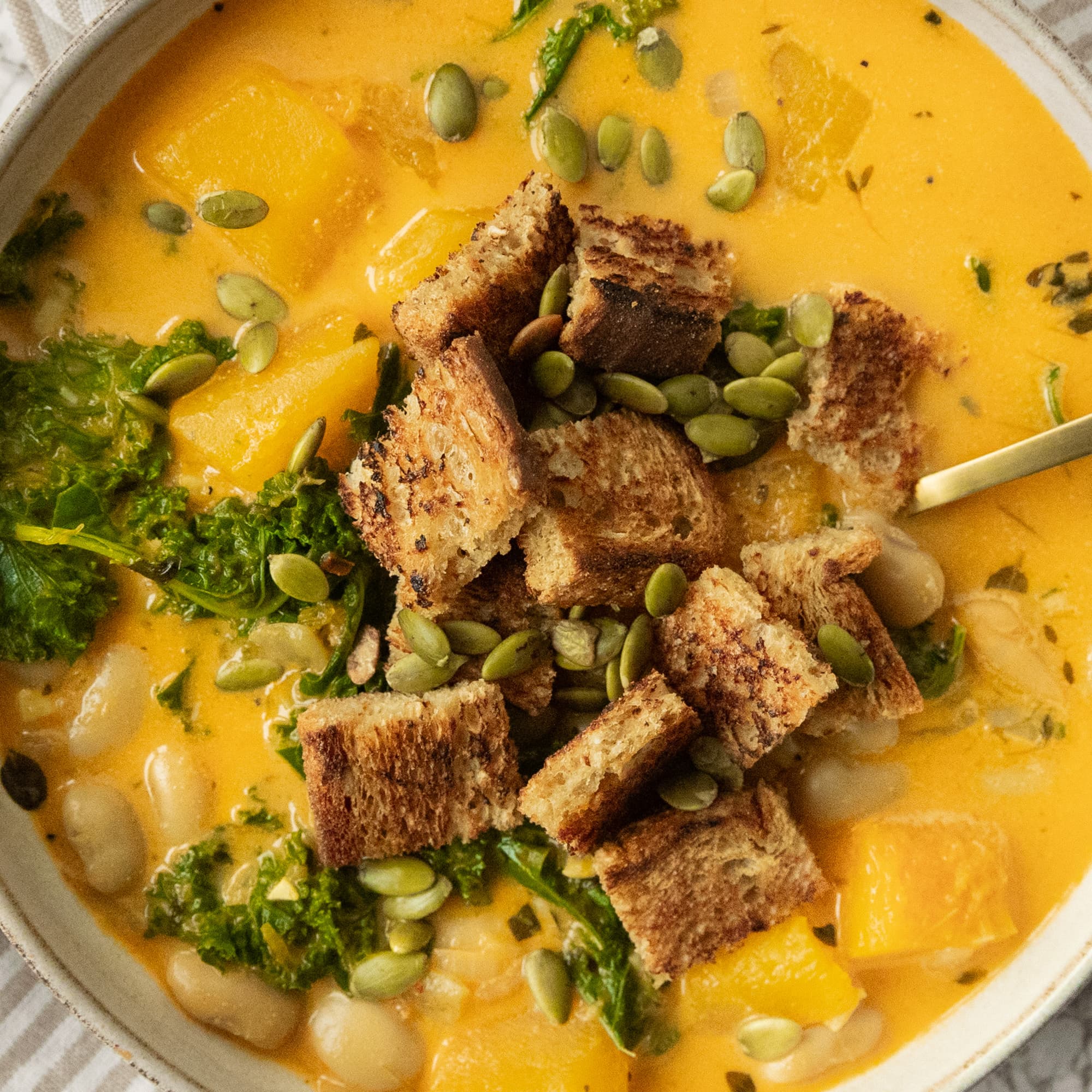 Pumpkin Kale Soup