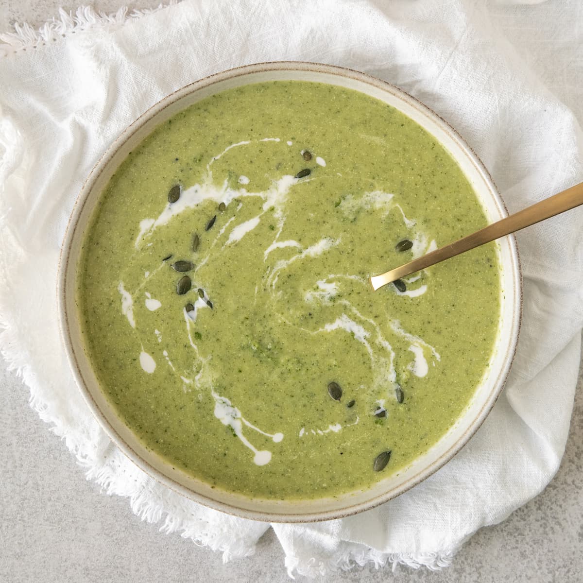 Creamy Broccoli Soup | Cookies and Salt