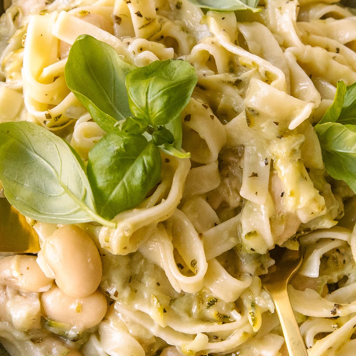 Creamy Lemon Zucchini Pasta | Cookies and Salt
