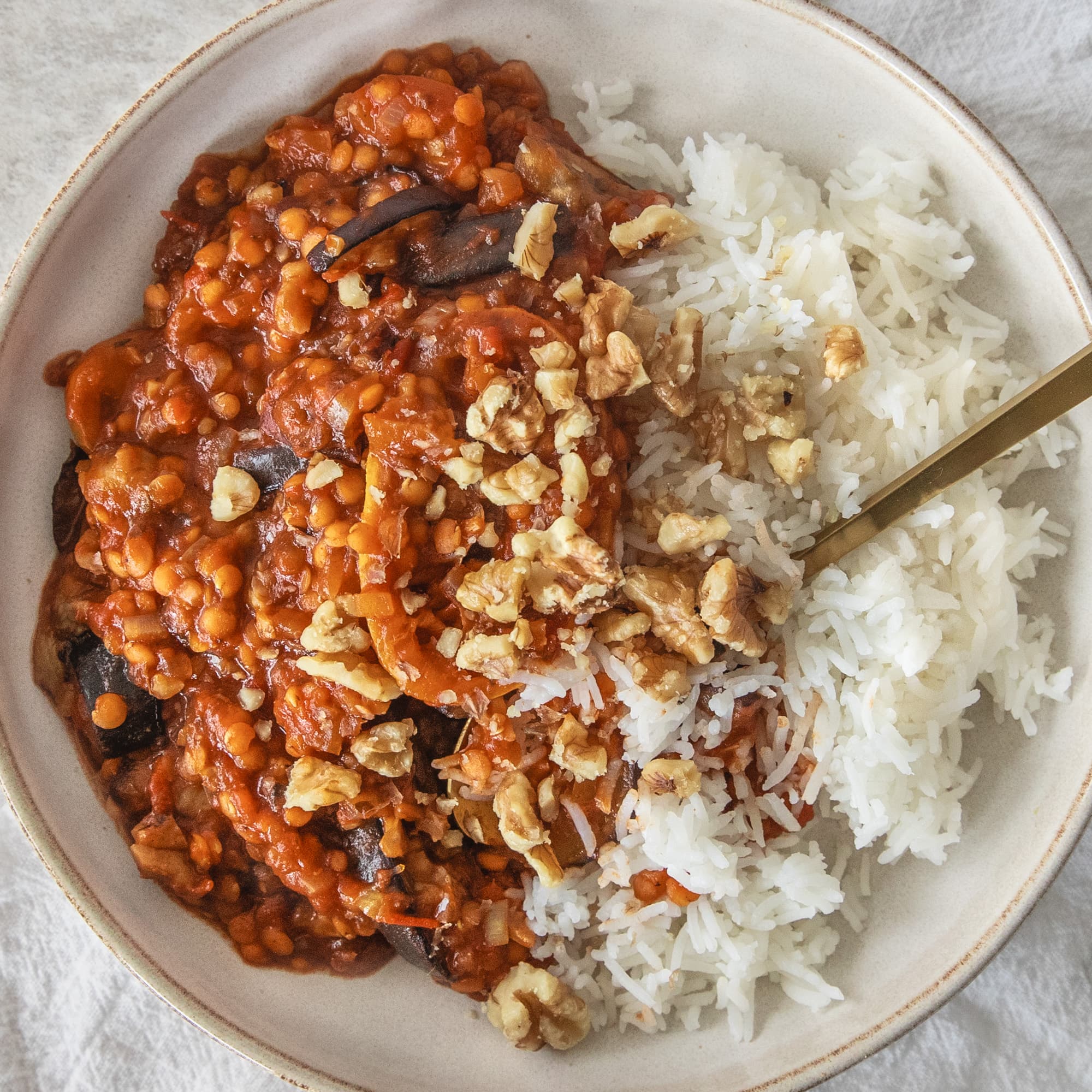 Lemony Aubergine Stew 