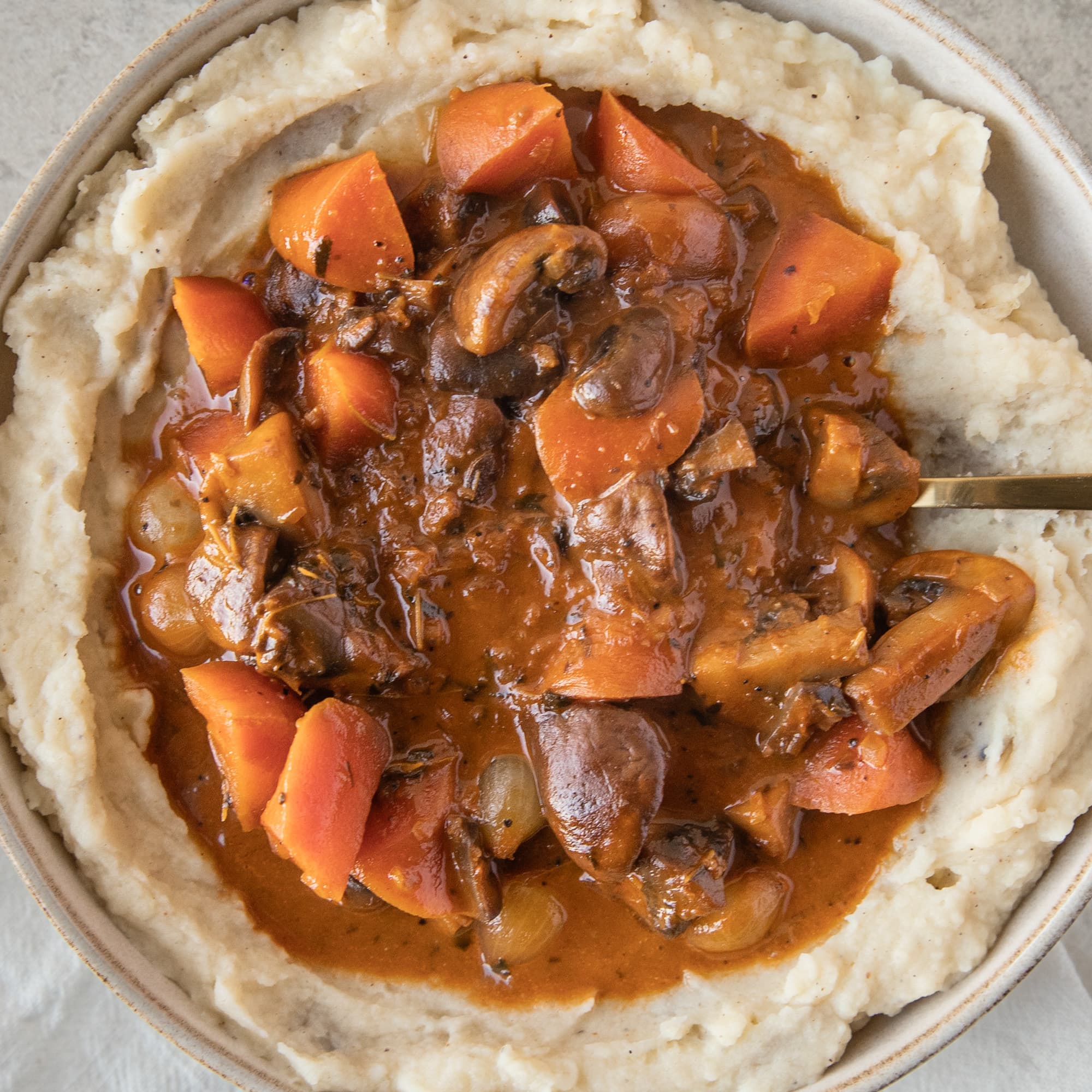 Red Wine Mushroom Stew