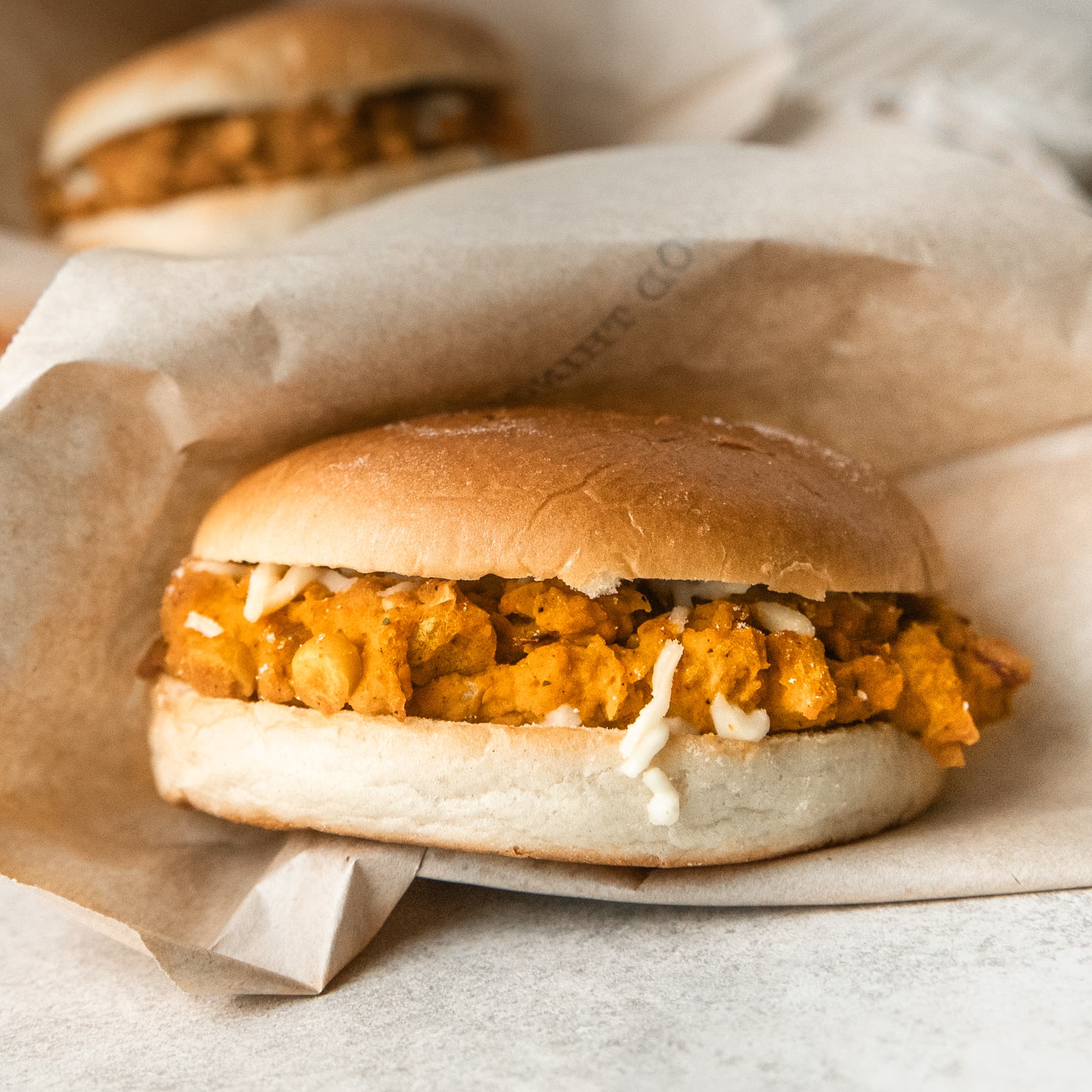 Tikka Chickpea Sliders