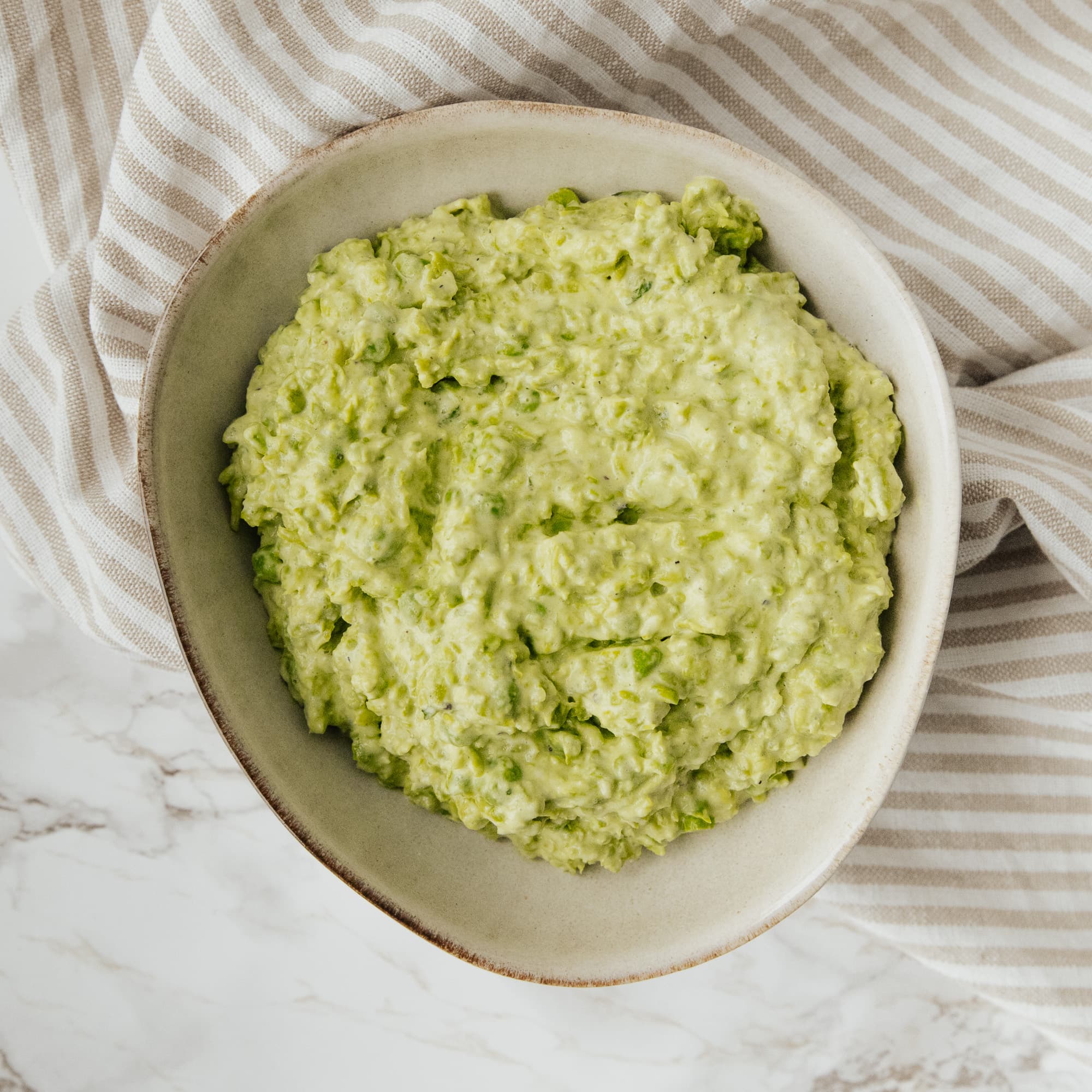 Vegan Minty Green Pea Cream
