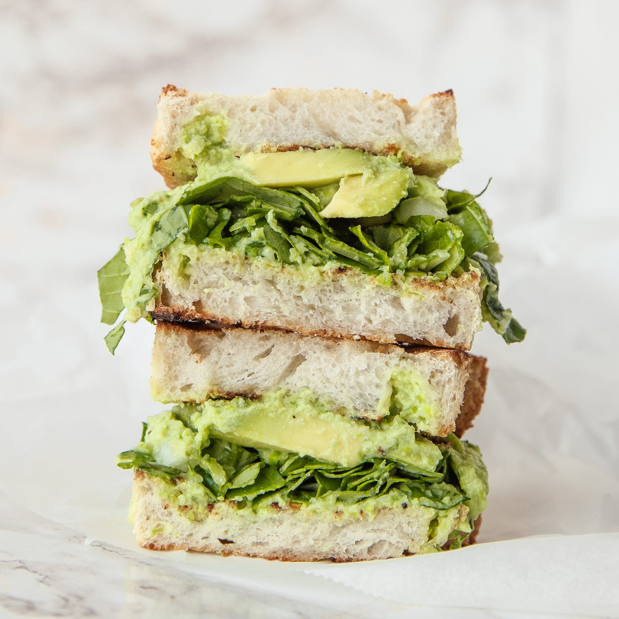 Edamame Avocado Sandwich